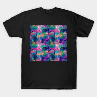 Magenta Night Forest Abstract T-Shirt
